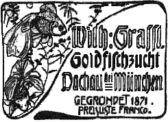 Wilh. Grassl, Goldfischzucht, Dachau b. München -- grassl.gif (27 kB)